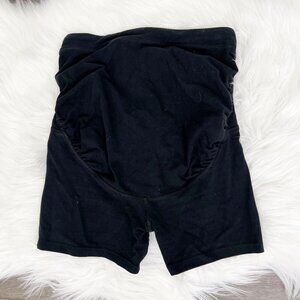 ASOS Maternity Black Over Belly Bike Shorts Compression US 2